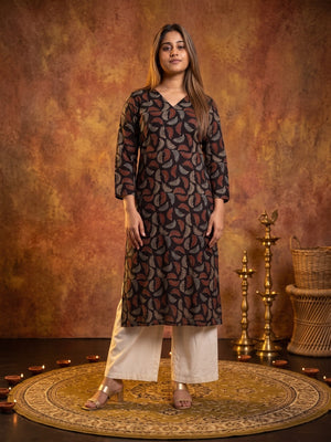 The Paruthee | Ajrakh Handblock Cotton Kurti