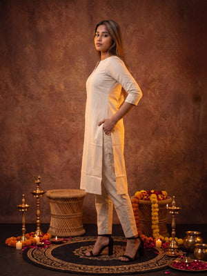 The Paruthee | Onion-Stripe Cotton Co-ord Set