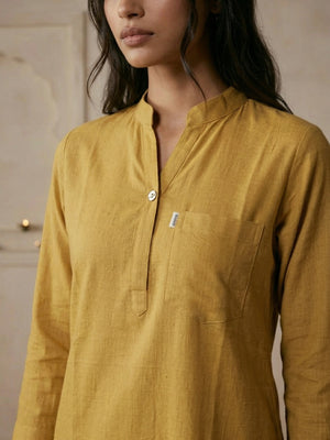Paruthee | The Solid Mustard Loom