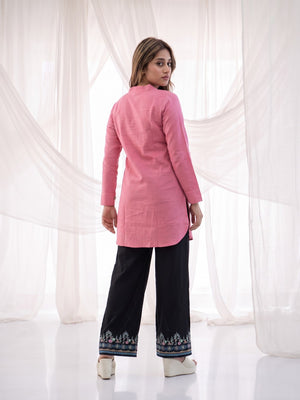 The Paruthee | Lotus Pink Short Kurti