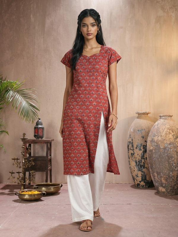 The Ajrakh Heritage Kurti