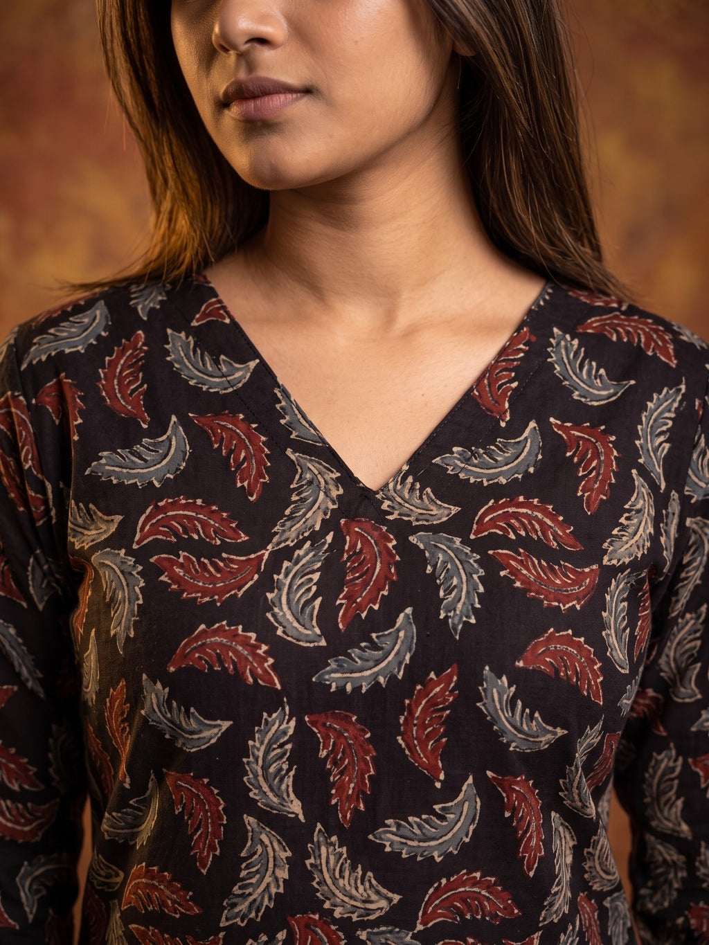 The Paruthee | Ajrakh Handblock Cotton Kurti