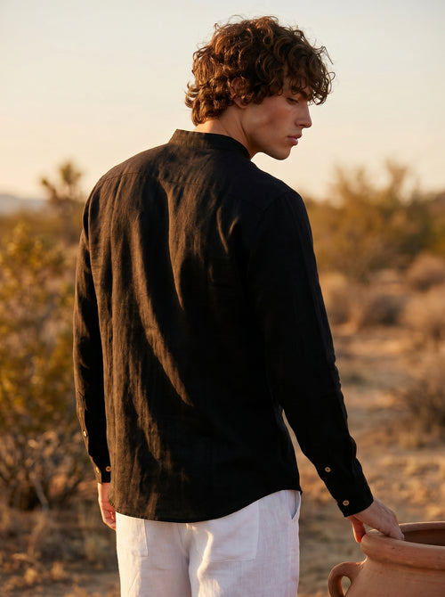 Paruthee | The Noir Linen Shirt